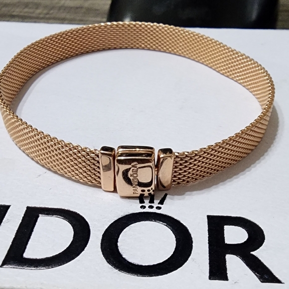 Pandora Reflexions Mesh Bracelet size 7.5 IN - Picture 2 of 7